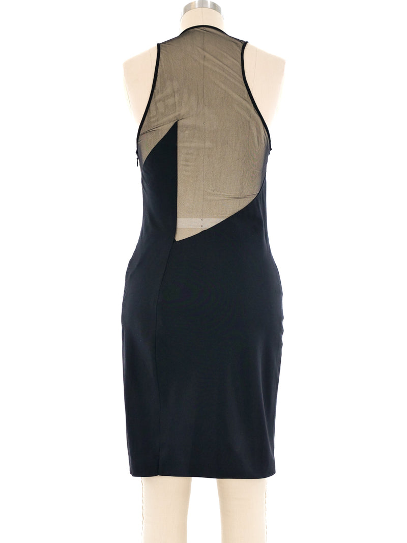 Gianni Versace Mesh Panel Dress Dress arcadeshops.com