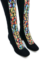 Floral Embroidered Suede Boots, 6.5 Accessory arcadeshops.com