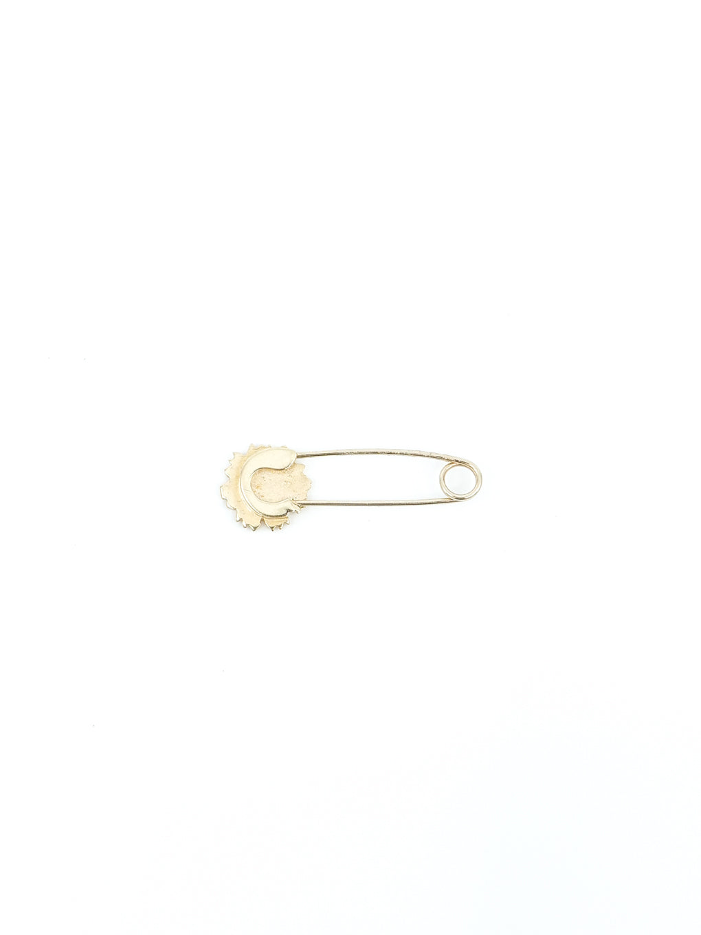 14K Gold Sunflower Safety Pin