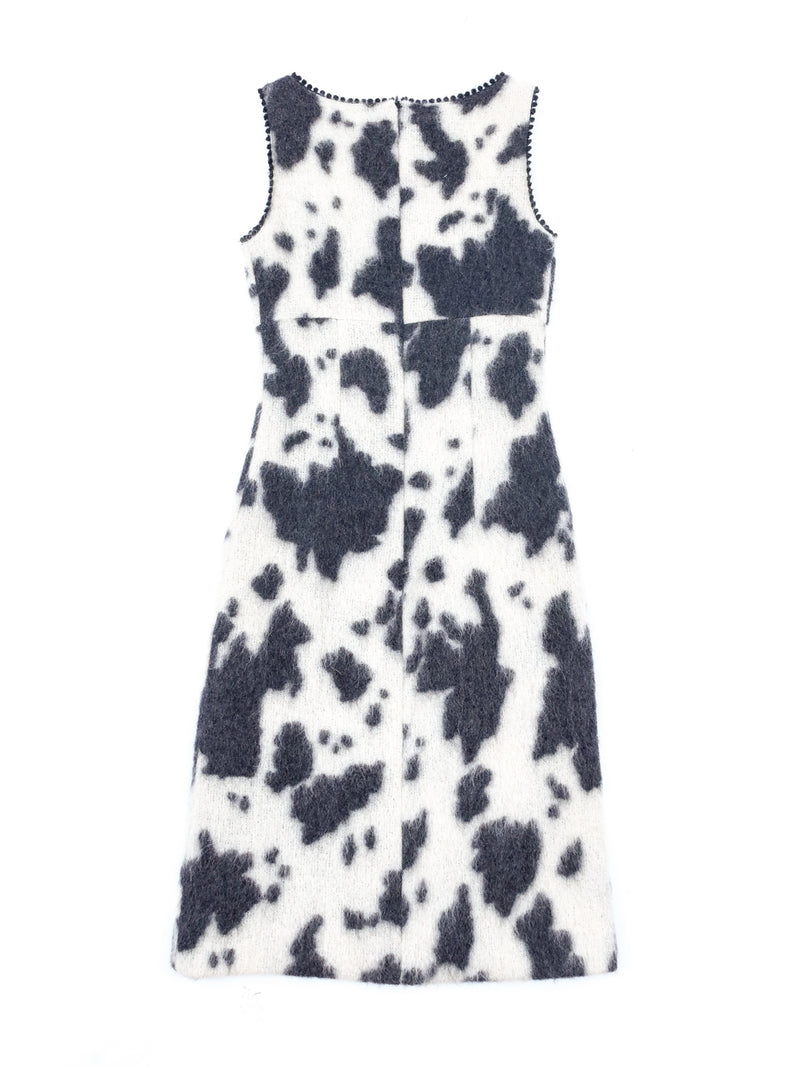 Moschino Cow Printed Mohair Dress Dress arcadeshops.com