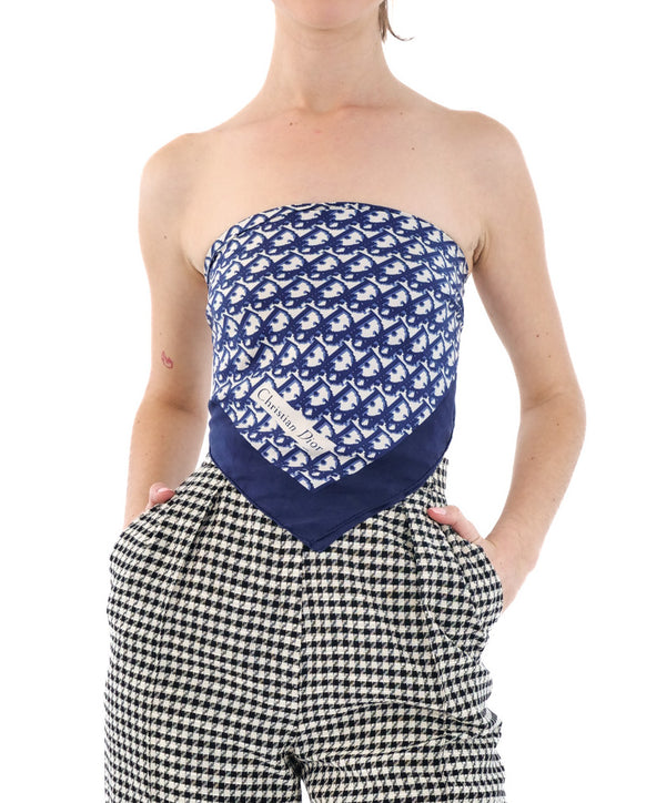 Christian Dior Oblique Printed Silk Scarf Accessory arcadeshops.com