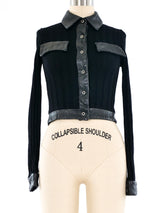 Rudi Gernreich Rib Knit Cropped Jacket Jacket arcadeshops.com