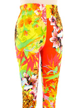 Versace Floral Printed Leggings Bottom arcadeshops.com