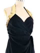 1994 Moschino Peace Sequin Wrap Dress Dress arcadeshops.com