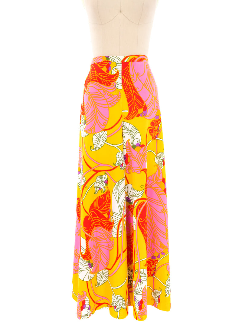 Neon Floral Printed Jersey Ensemble Suit arcadeshops.com
