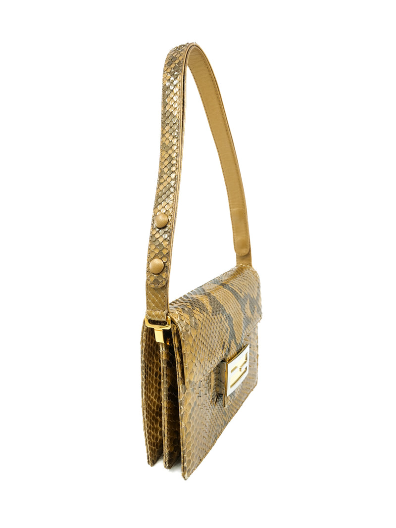 Fendi Python Convertible Shoulder Bag Accessory arcadeshops.com