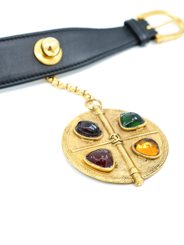 Chanel Gripoix Medallion Waist Belt Accessory arcadeshops.com