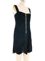 Emanuel Ungaro Beaded Lace Mini Dress Dress arcadeshops.com