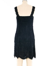 Emanuel Ungaro Beaded Lace Mini Dress Dress arcadeshops.com