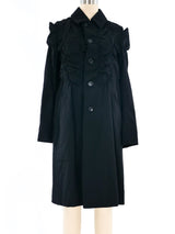 Comme des Garcons Ruched Longline Jacket Jacket arcadeshops.com