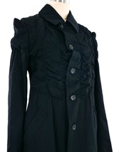 Comme des Garcons Ruched Longline Jacket Jacket arcadeshops.com