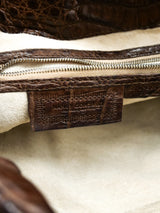 Nancy Gonzalez Chocolate Crocodile Handbag Accessory arcadeshops.com