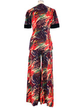 Floral Printed Pant Ensemble Suit arcadeshops.com