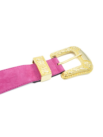 Escada Pink Suede Belt display picture 3