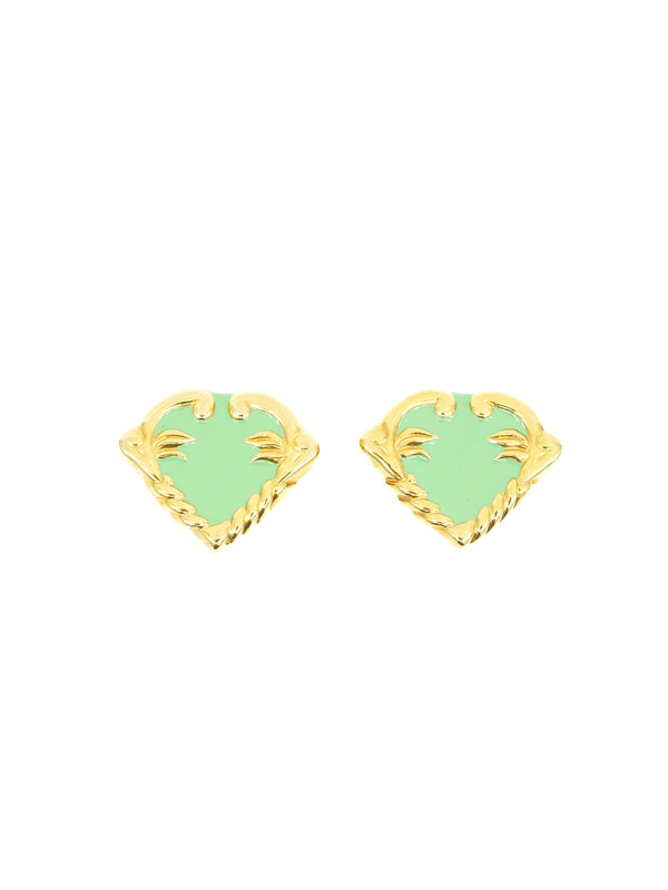 Escada Mint Enamel Earrings Jewelry arcadeshops.com