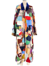 Patchwork Quilted Overcoat Outerwear arcadeshops.com