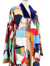 Patchwork Quilted Overcoat Outerwear arcadeshops.com