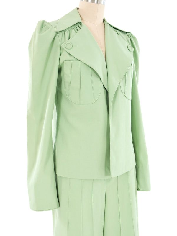 1970's Puff Sleeve Pant Suit Suit arcadeshops.com