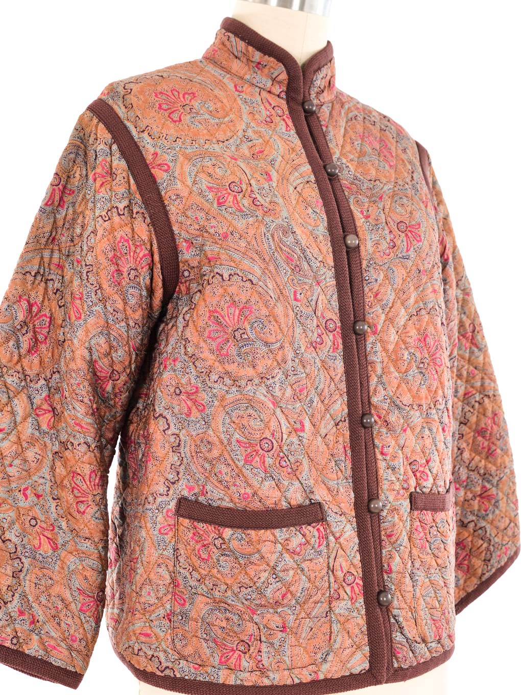 Yves Saint Laurent Paisley Printed Silk Jacket