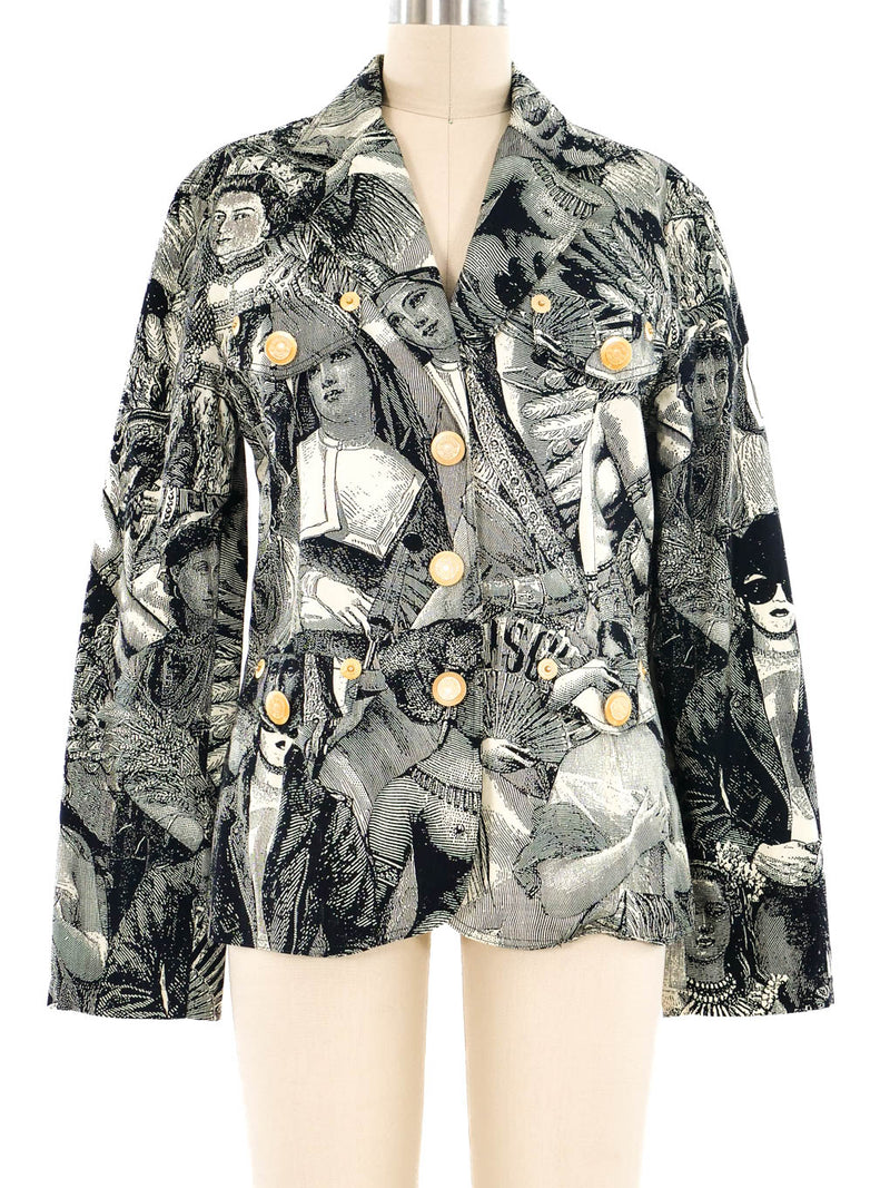 Moschino Historical Women Printed Jacket Jacket arcadeshops.com