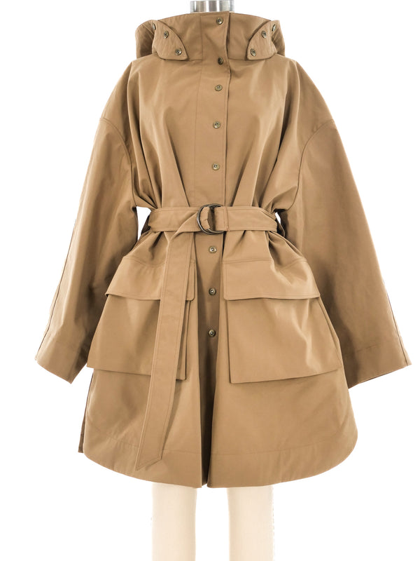 Alaia Khaki Hooded Parka Outerwear arcadeshops.com