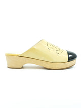 Chanel Perforated Logo Patent Clogs Accessory arcadeshops.com