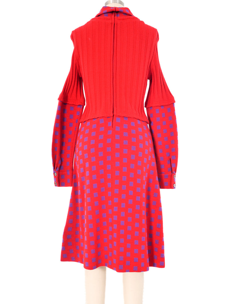 Rudi Gernreich Geometric Printed Knit Dress Dress arcadeshops.com