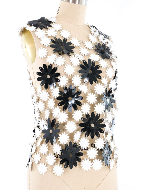 Paco Rabanne Rubber Flower Linked Tank Top arcadeshops.com