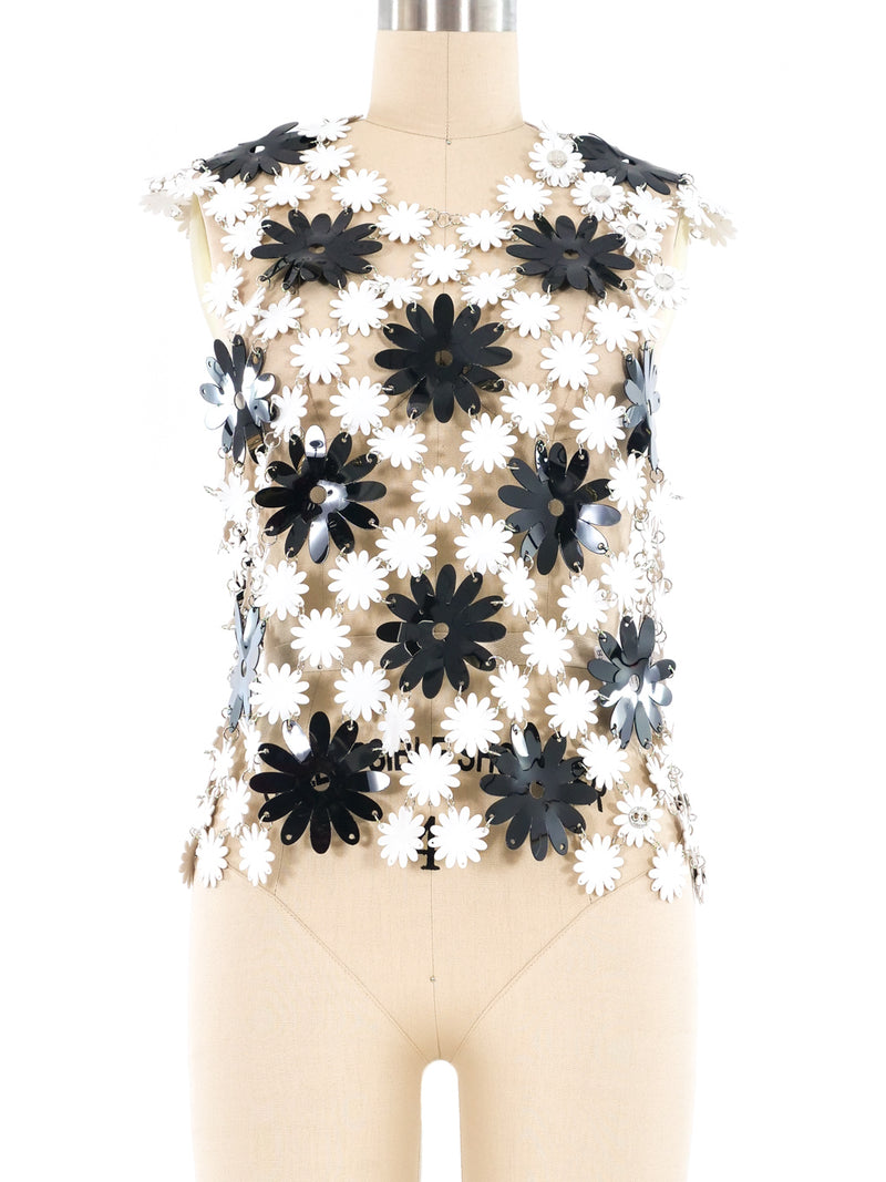 Paco Rabanne Rubber Flower Linked Tank Top arcadeshops.com