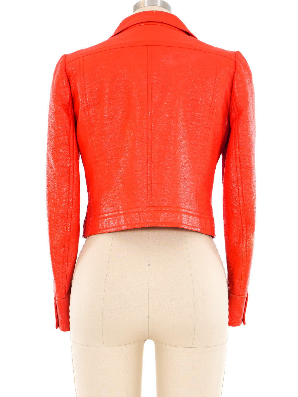 Courreges Orange Vinyl Jacket