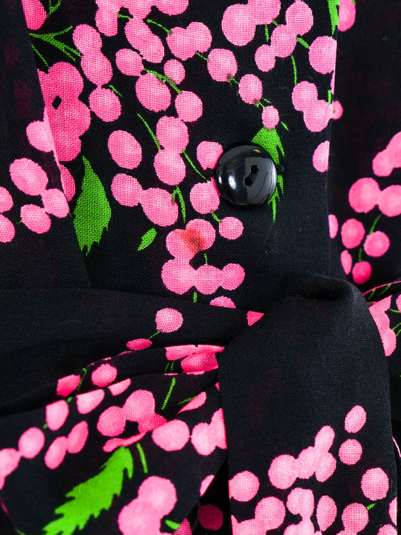 Yves Saint Laurent Floral Printed Pant Ensemble Suit arcadeshops.com