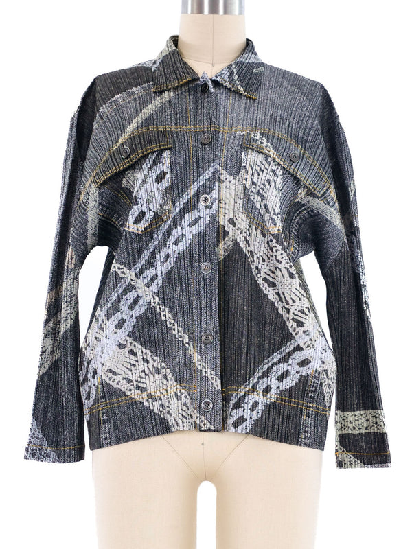 Issey Miyake Pleats Please Trompe L'oeil Top Top arcadeshops.com