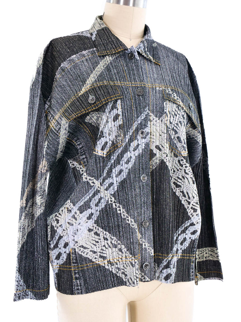 Issey Miyake Pleats Please Trompe L'oeil Top Top arcadeshops.com