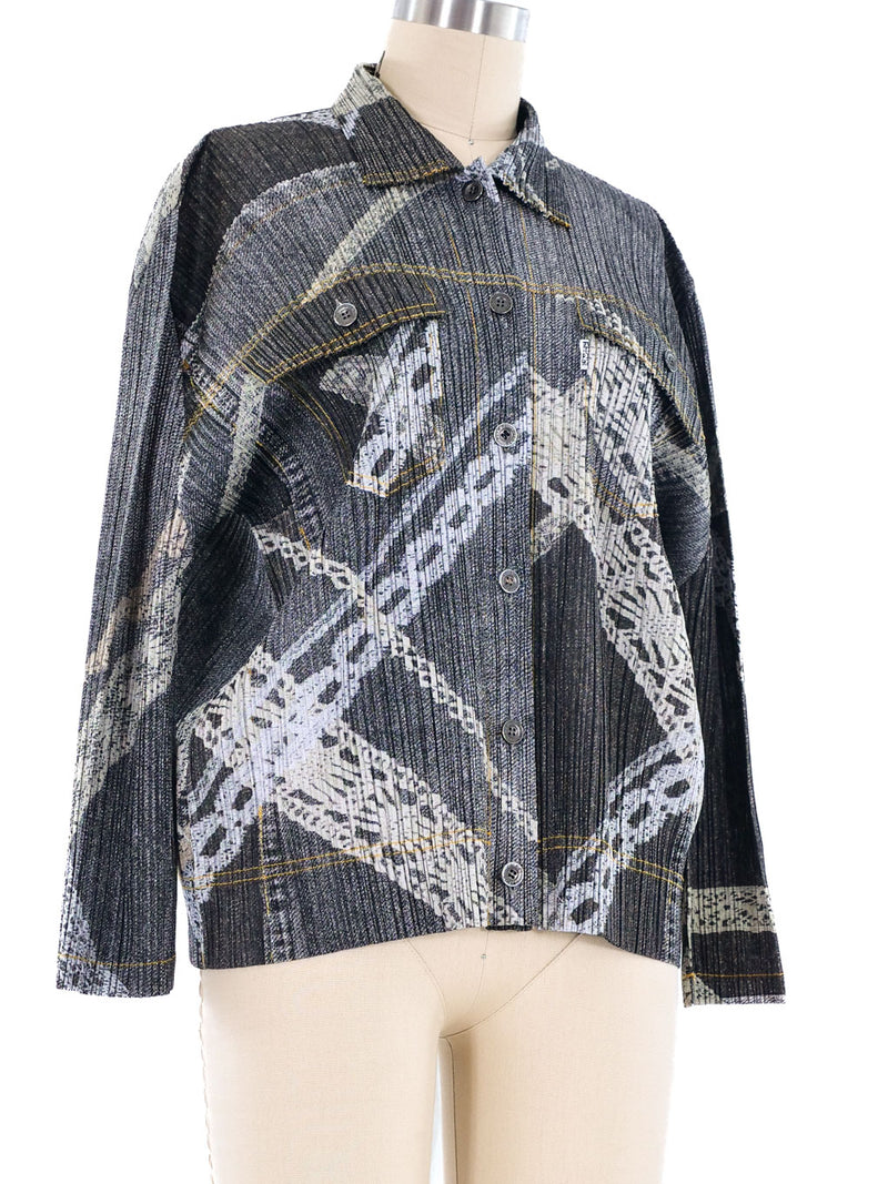 Issey Miyake Pleats Please Trompe L'oeil Top Top arcadeshops.com