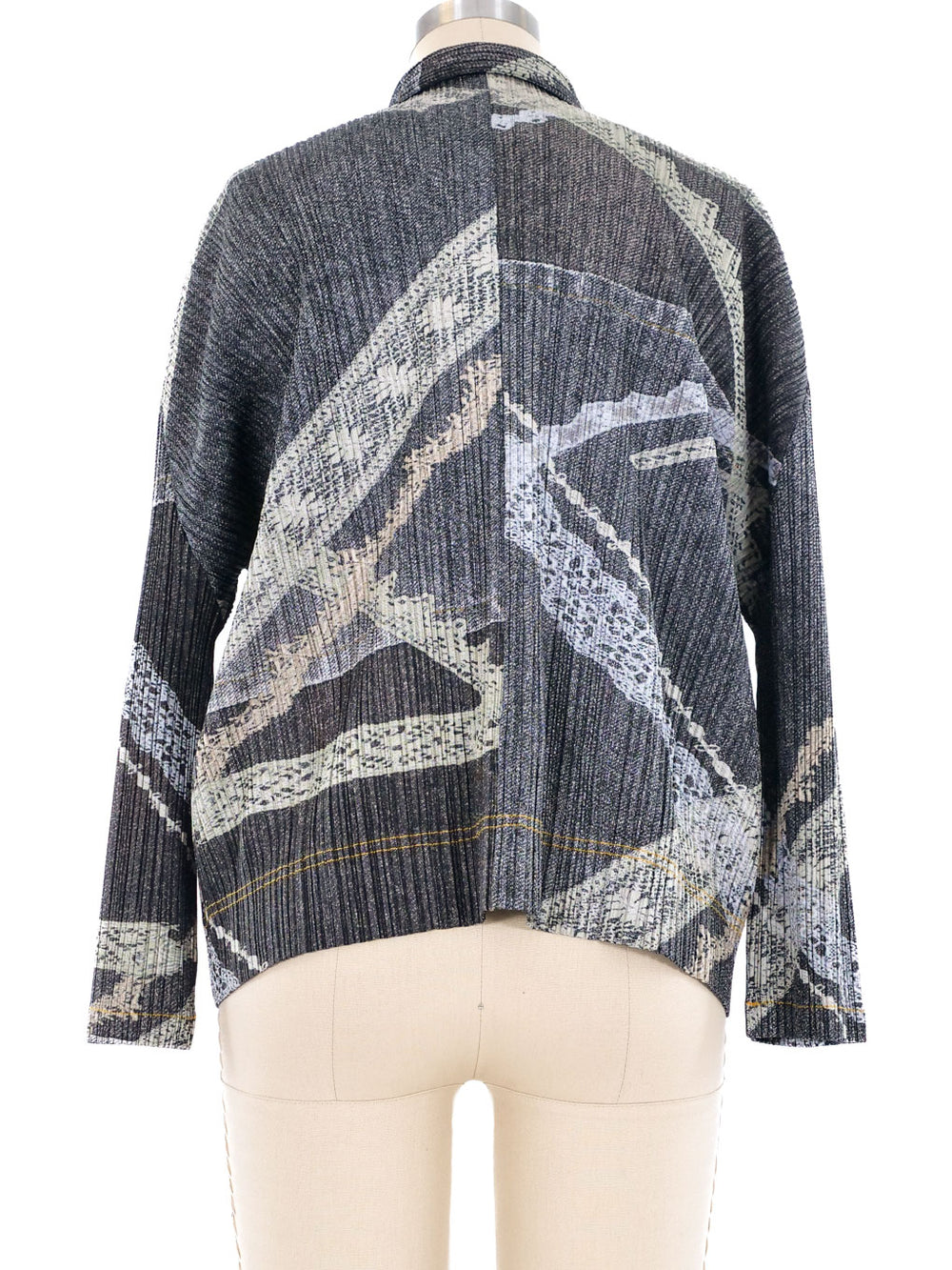 Issey Miyake Pleats Please Trompe L'oeil Top