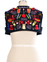 Yves Saint Laurent Jeweled Cropped Vest Top arcadeshops.com