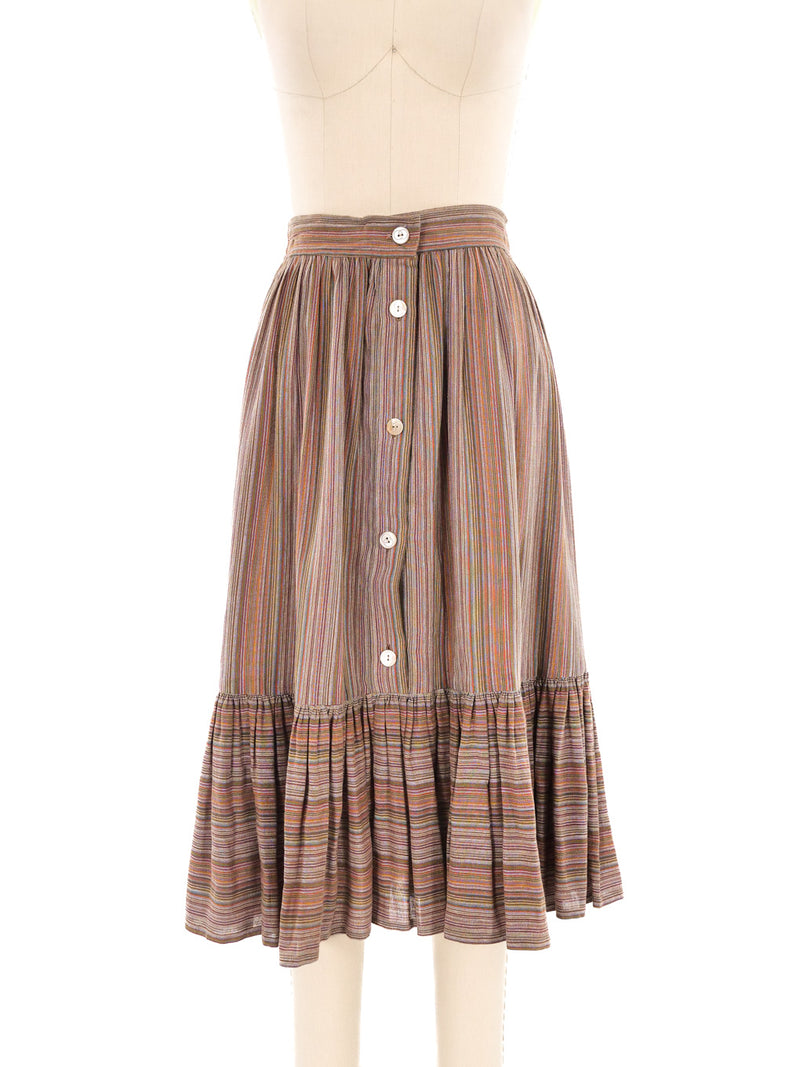 Gucci Striped Cotton Skirt Ensemble Suit arcadeshops.com