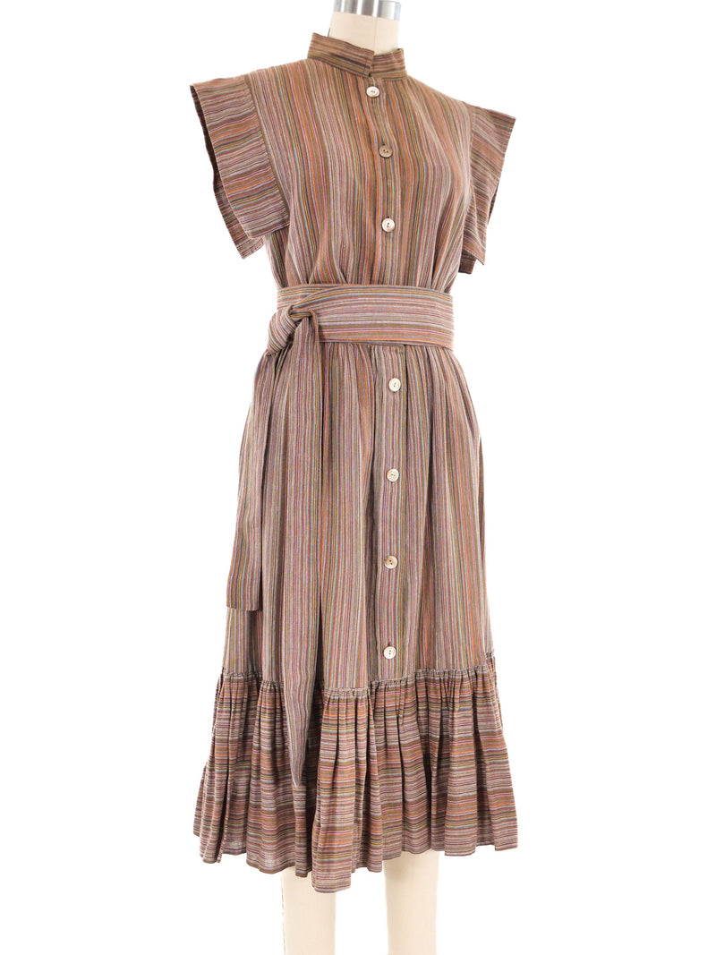 Gucci Striped Cotton Skirt Ensemble Suit arcadeshops.com