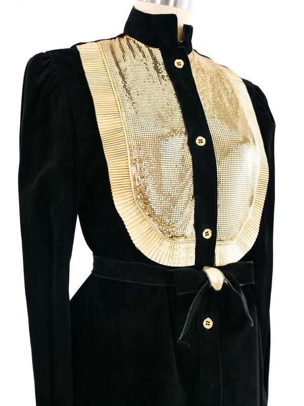 Chainmail Accented Suede Jacket Jacket arcadeshops.com