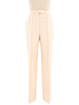 1960's Checkered Crepe Pant Suit Suit arcadeshops.com