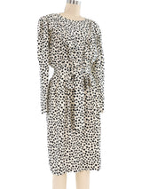Yves Saint Laurent Star Printed Ruffle Dress Dress arcadeshops.com