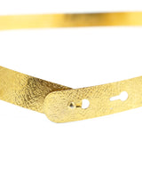 Yves Saint Laurent Textured Goldtone Waist Belt Accessory arcadeshops.com