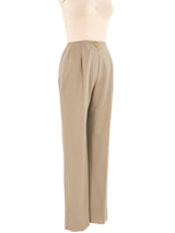 Chanel Khaki Trousers Bottom arcadeshops.com