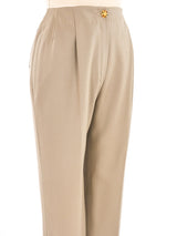 Chanel Khaki Trousers Bottom arcadeshops.com