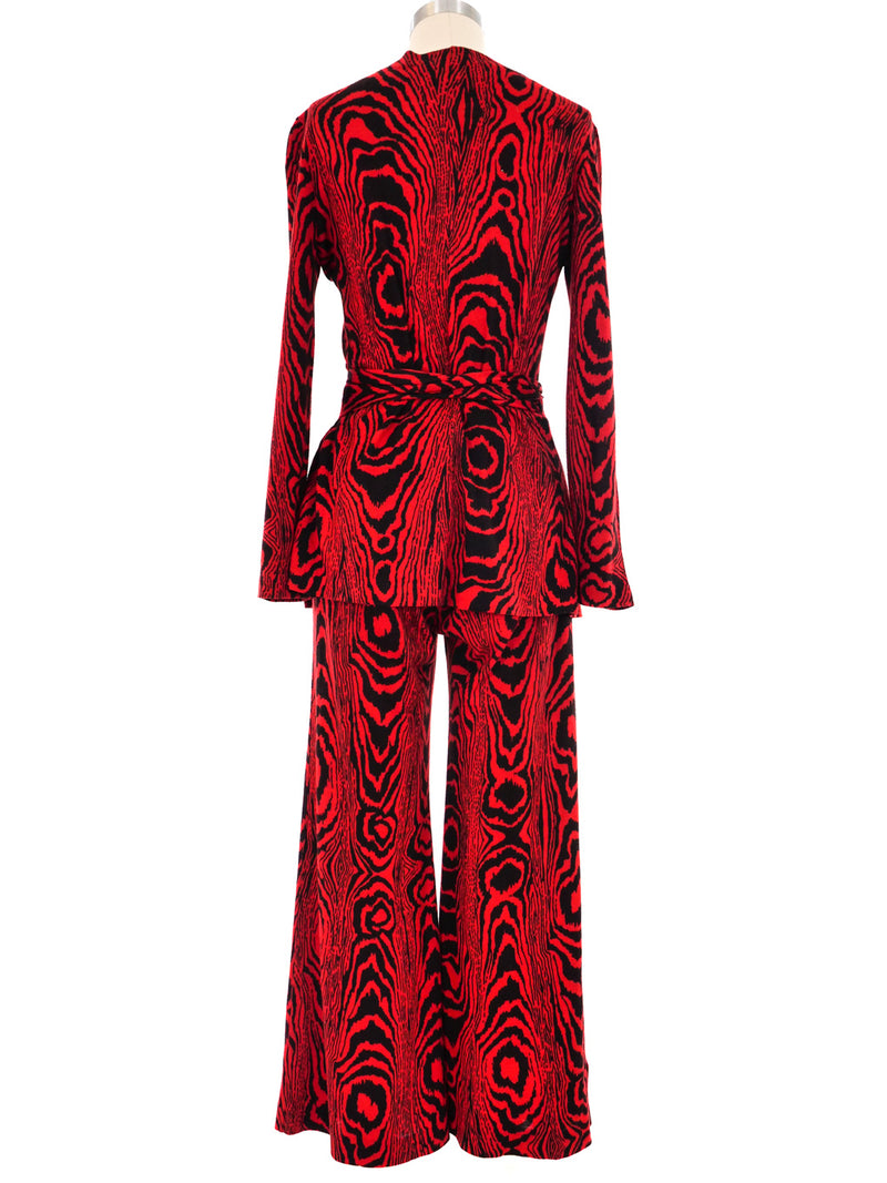 1970's Diane Von Furstenberg Wrap Pant Ensemble Suit arcadeshops.com
