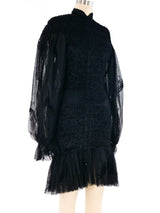 1990's Balloon Sleeve Mini Dress Dress arcadeshops.com