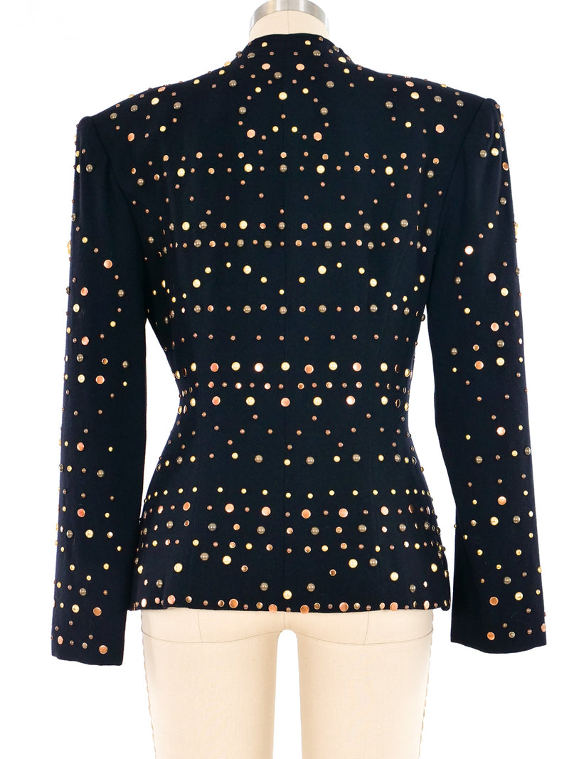 Mixed Metal Studded Jacket Jacket arcadeshops.com
