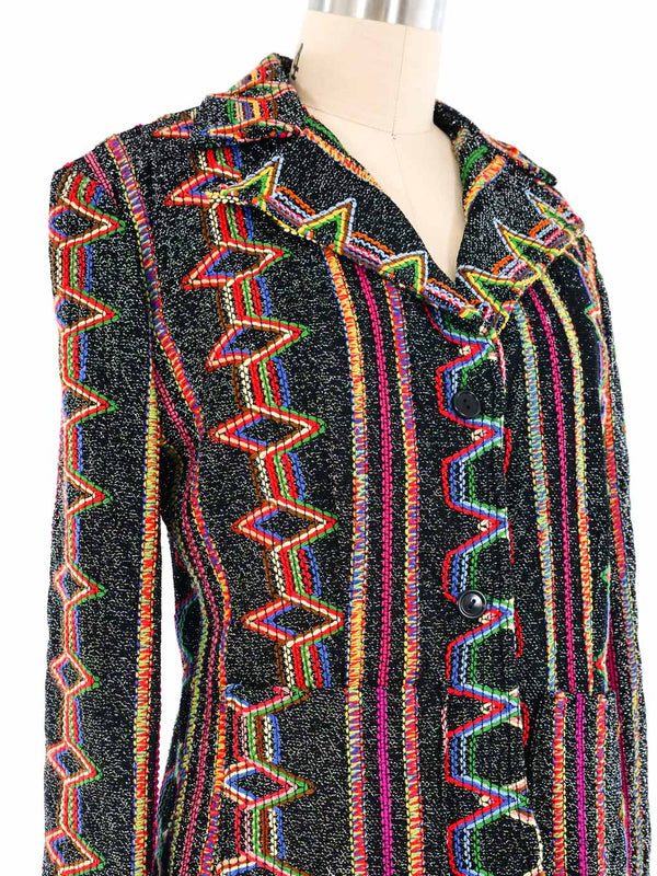 Rainbow Embroidered Lurex Jacket Jacket arcadeshops.com