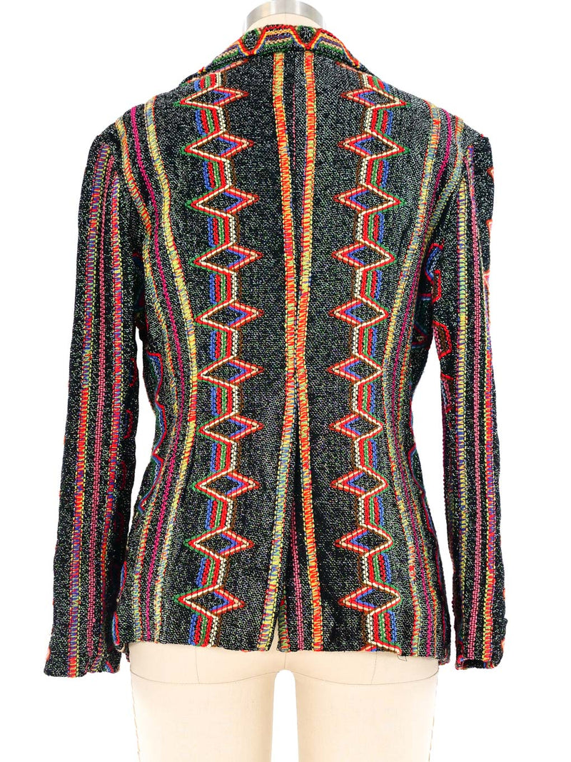 Rainbow Embroidered Lurex Jacket Jacket arcadeshops.com