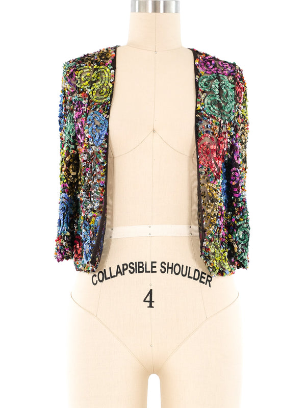 Dries Van Noten Sequined Bolero Jacket Jacket arcadeshops.com